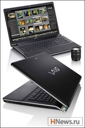 Sony VAIO AW – 18,4» персональный портативный компьютер с HDD и SSD одновременно