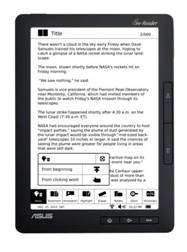 ASUS Eee Reader DR900 – электронная книга с 9-дюймовым сенсорным экраном