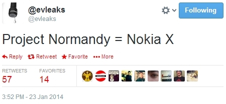 Nokia Normandy может получить название Nokia X
